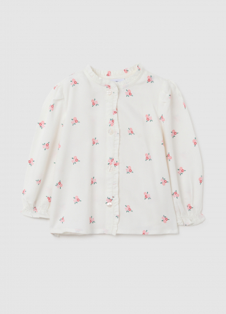 Camasi - OVS Kids Bluza Maneca Lunga White Alyssum Fete 9-36 Luni