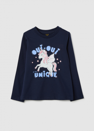 Hanorace - OVS Kids Bluza Maritime Blue Fete 3-10 Ani