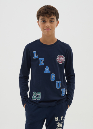 Hanorace - OVS Kids Bluza Navy Blazer Baieti 10-15 Ani