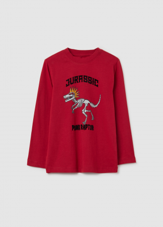 BAIETI - OVS Kids Bluza Rhythmic Red Baieti 3-10 Ani