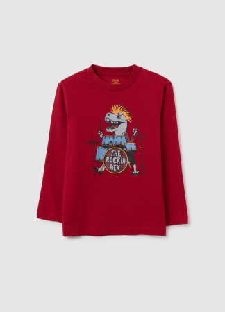 BAIETI - OVS Kids Bluza Rhythmic Red Baieti 3-10 Ani
