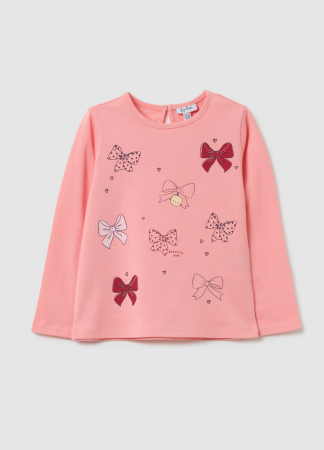 Hanorace - OVS Kids Bluza Roz Fete 9-36 Luni