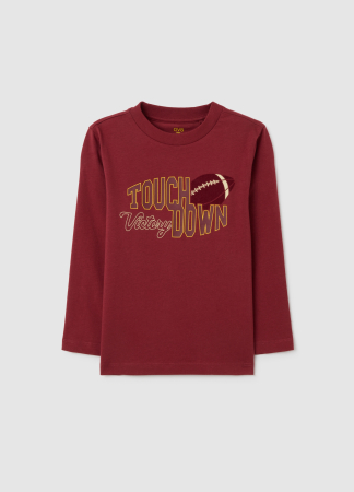 Baieti 3-10 ANI - OVS Kids Bluza Ruby Wine Baieti 3-10 Ani