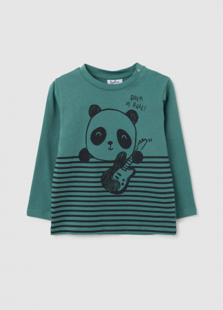 Hanorace - OVS Kids Bluza Sagebrush Green Baieti 9-36 Luni