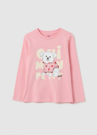 Hanorace - OVS Kids Bluza Tickled Pink Fete 3-10 Ani