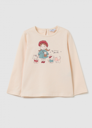 Hanorace - OVS Kids Bluza Vanilla Cream Fete 9-36 Luni