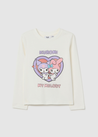 Hanorace - OVS Kids Bluza White Alyssum Fete 3-10 Ani