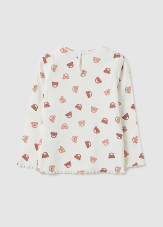 OVS Kids Bluza White Alyssum Fete 9-36 Luni [1]