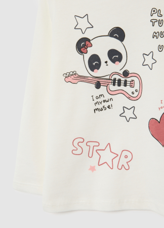 OVS Kids Bluza White Alyssum Fete 9-36 Luni [2]