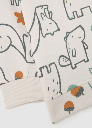 OVS Kids Bluza White Sand Baieti 9-36 Luni [3]