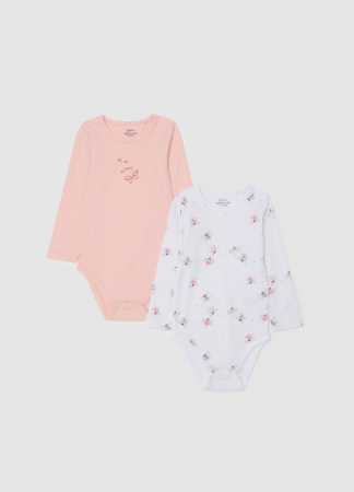 Body si Salopete - OVS Kids Body Maneca Scurta Chintz Rose Fete 0-9 Luni