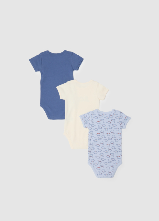 OVS Kids Body Maneca Scurta Moonlight Blue Baieti 0-9 Luni [1]