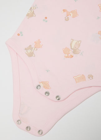 OVS Kids Body Maneca Scurta Roz Fete 0-9 Luni [2]