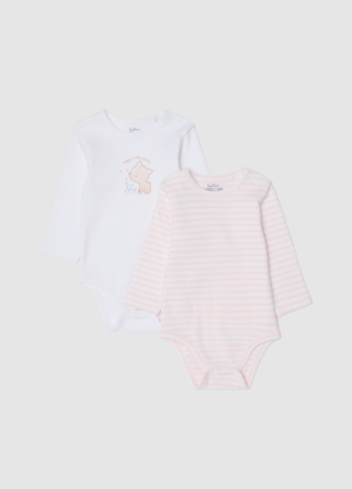 Body si Salopete - OVS Kids Body Maneca Scurta Roz Fete 0-9 Luni