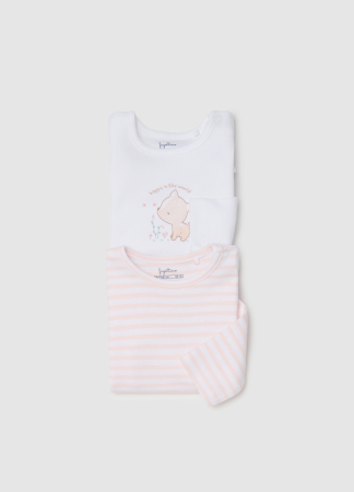 OVS Kids Body Maneca Scurta Roz Fete 0-9 Luni [2]