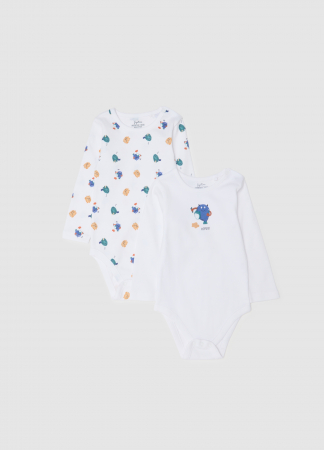 Body si Salopete - OVS Kids Body Maneca Scurta Snow White Baieti 0-9 Luni