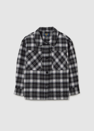 Camasi si Bluze - OVS Kids Camasa Maneca Lunga Black/White Check Fete 3-10 Ani