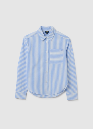 Camasi si Bluze - OVS Kids Camasa Maneca Lunga Lt Blue-Striped White Fete 10-15 Ani