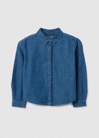 FETE - OVS Kids Camasa Maneca Lunga Medium Blue Fete 3-10 Ani