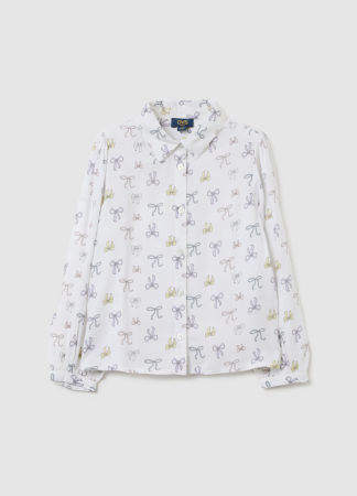 Camasi si Bluze - OVS Kids Camasa Maneca Lunga White Alyssum Fete 3-10 Ani