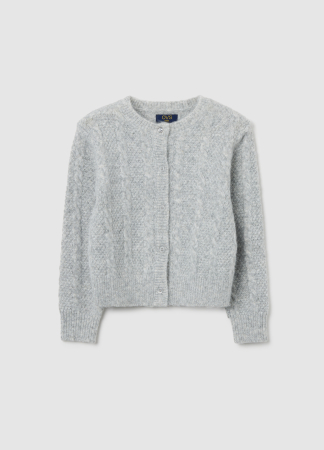 Tricotaje - OVS Kids Cardigan Gri Deschis Fete 3-10 Ani