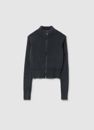 Tricotaje - OVS Kids Cardigan Gri/Negru Fete 10-15 Ani