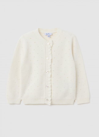 FETE - OVS Kids Cardigan White Alyssum Fete 9-36 Luni