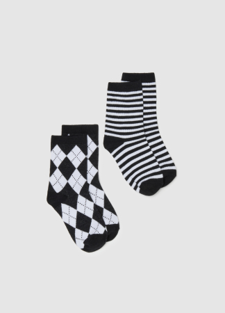 Accesorii - OVS Kids Ciorapi Antislip White/Black Fete 10-15 Ani