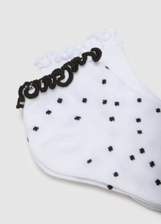 OVS Kids Ciorapi Antislip White/Black Fete 10-15 Ani [1]