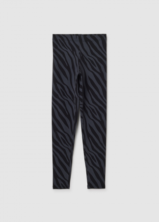 Pantaloni - OVS Kids Colanți Black-Striped Grey Fete 10-15 Ani