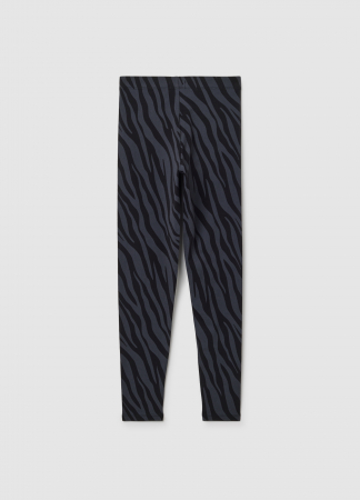 OVS Kids Colanți Black-Striped Grey Fete 10-15 Ani [1]