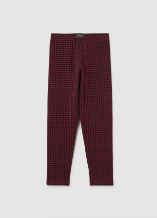Pantaloni - OVS Kids Colanți Rosu-Negru Fete 3-10 Ani
