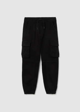 BAIETI - OVS Kids Pantaloni Gabardin Black Beauty  Baieti 10-15 Ani