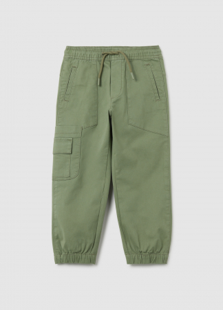 BAIETI - OVS Kids Pantaloni Gabardin Granite Green Baieti 3-10 Ani