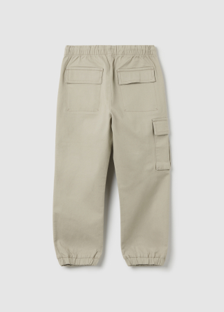 OVS Kids Pantaloni Gabardin Gri Baieti 3-10 Ani [1]