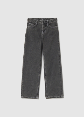 FETE - OVS Kids Pantaloni Gabardin Gri Inchisi Fete 10-15 Ani