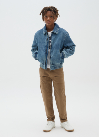 BAIETI - OVS Kids Pantaloni Gabardin Otter Baieti 10-15 Ani