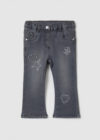 Fetite 9-36 LUNI - OVS Kids Pantaloni Gri Fete 9-36 Luni