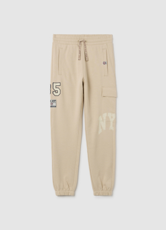 BAIETI - OVS Kids Pantaloni Sport Bleached Sand Baieti 10-15 Ani