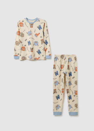 Pijamale - OVS Kids Pijama Alba Baieti 3-10 Ani