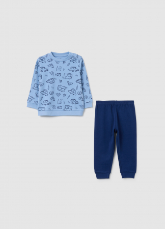 BAIETI - OVS Kids Pijama Forever Blue Baieti 9-36 Luni