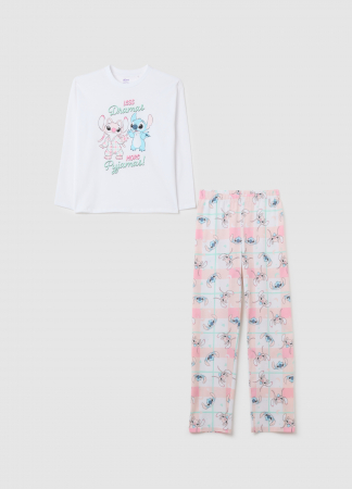 Pijamale - OVS Kids Pijama Lucent White Fete 10-15 Ani
