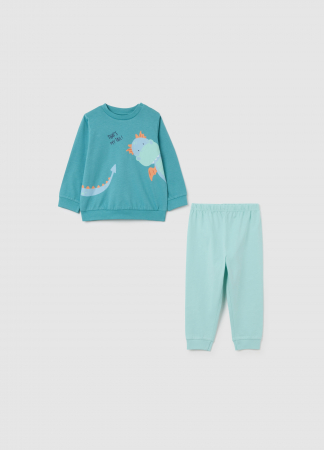 BAIETI - OVS Kids Pijama Pastel Turquoise Baieti 9-36 Luni