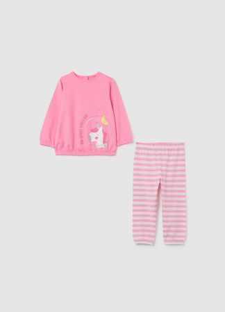 Fetite 9-36 LUNI - OVS Kids Pijama Roz Fete 9-36 Luni