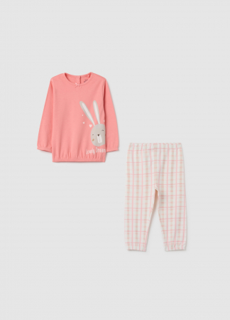 FETE - OVS Kids Pijama Roz Fete 9-36 Luni