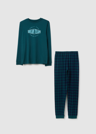 Pijamale - OVS Kids Pijama Verde-Blue Baieti 10-15 Ani
