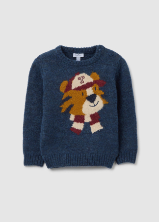 Tricotaje - OVS Kids Pulover Albastru Inchis Baieti 9-36 Luni