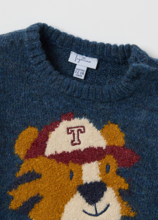 OVS Kids Pulover Albastru Inchis Baieti 9-36 Luni [2]