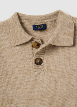 OVS Kids Pulover Beige Melange Baieti 3-10 Ani [2]