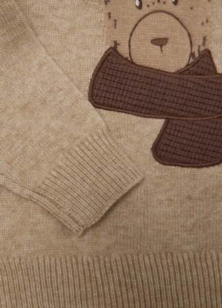 OVS Kids Pulover Beige Melange Baieti 3-10 Ani [3]